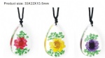 Real Flower Necklace Pendant