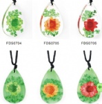 Real Flower Necklace Pendant