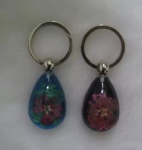Real Flower Keychains